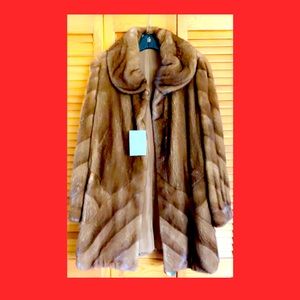 Mink Knee Length Coat